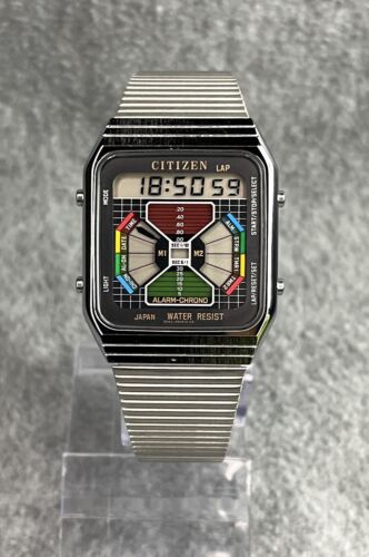 クラシック CLASSIC 20th Century NAVIGATION 6CD Vintage Citizen DQ-5152 Colour Graphic LCD Watch 1986 - Japan