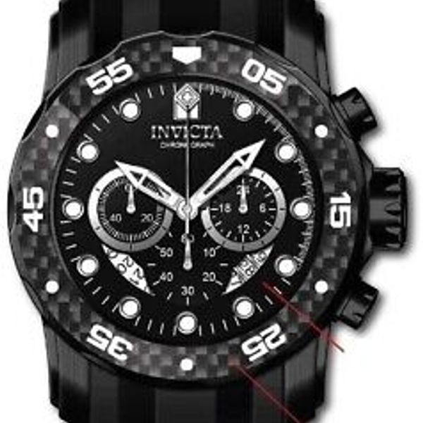 Invicta Pro Diver Zager Exclusive Chronograph Quartz Black Dial Men's
