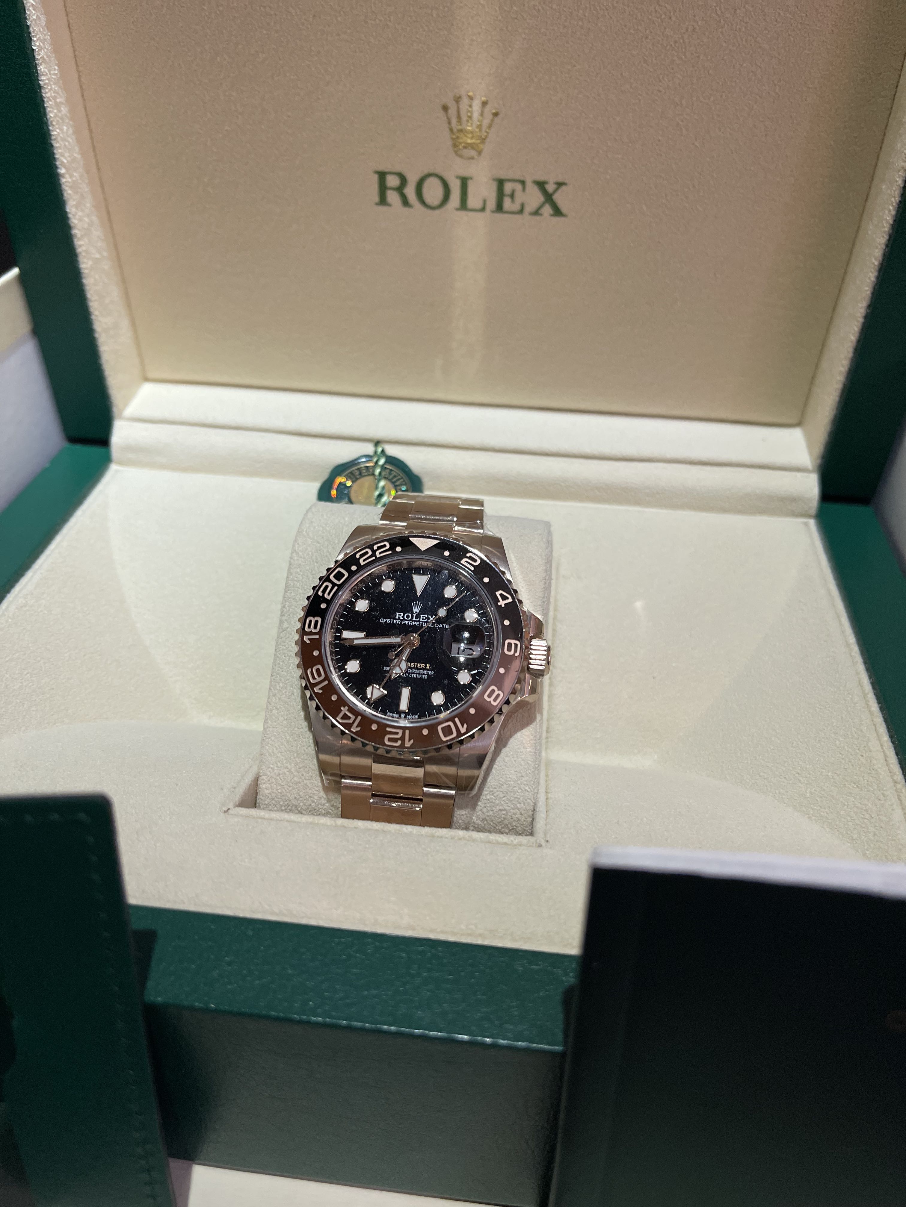 Rolex root hotsell beer full gold