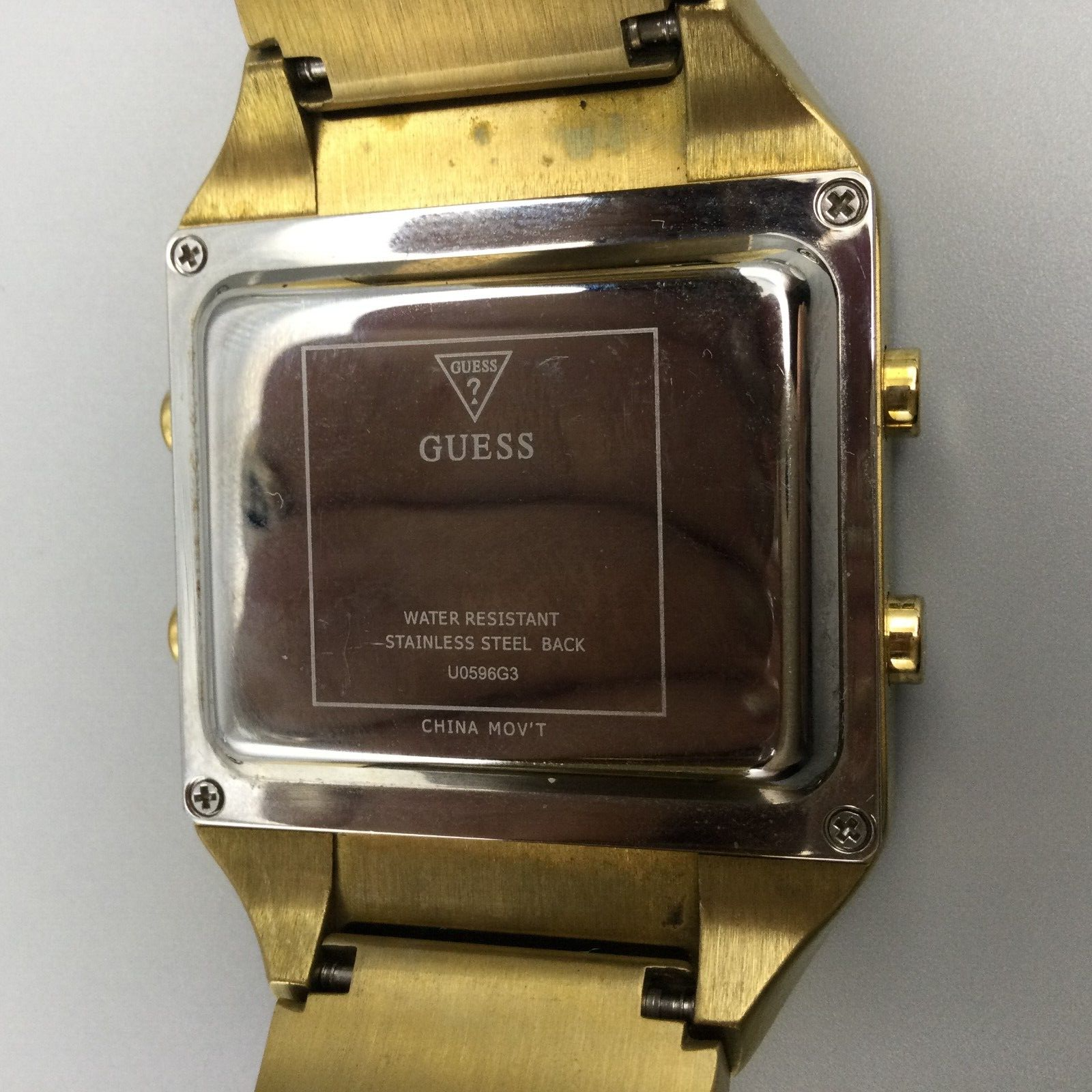Guess Vintage Goldtone 8 Strand Square Face Bracelet Watch Needs Battery‎ Guess Bracelet Watch - Etsy main image 2