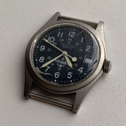 Vintage Hamilton Khaki ref 9365 Quartz watch with anchor mark