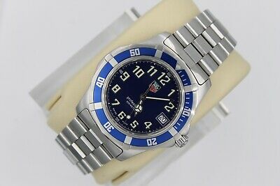 Tag Heuer 2000 Professional Watch Mens WM1113 Sport Blue Coke