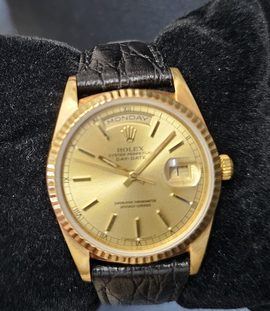 Rolex 18238 clearance leather strap