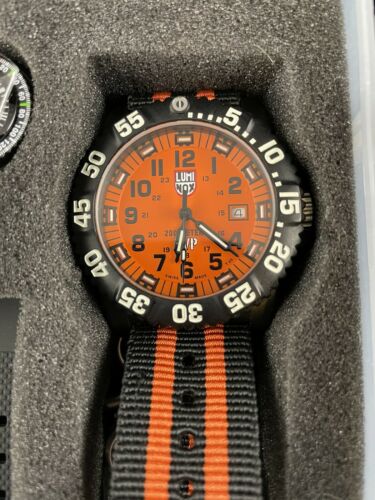 Luminox 3059.SET Men's Scott Cassell Multi Strap Orange Dial Watch