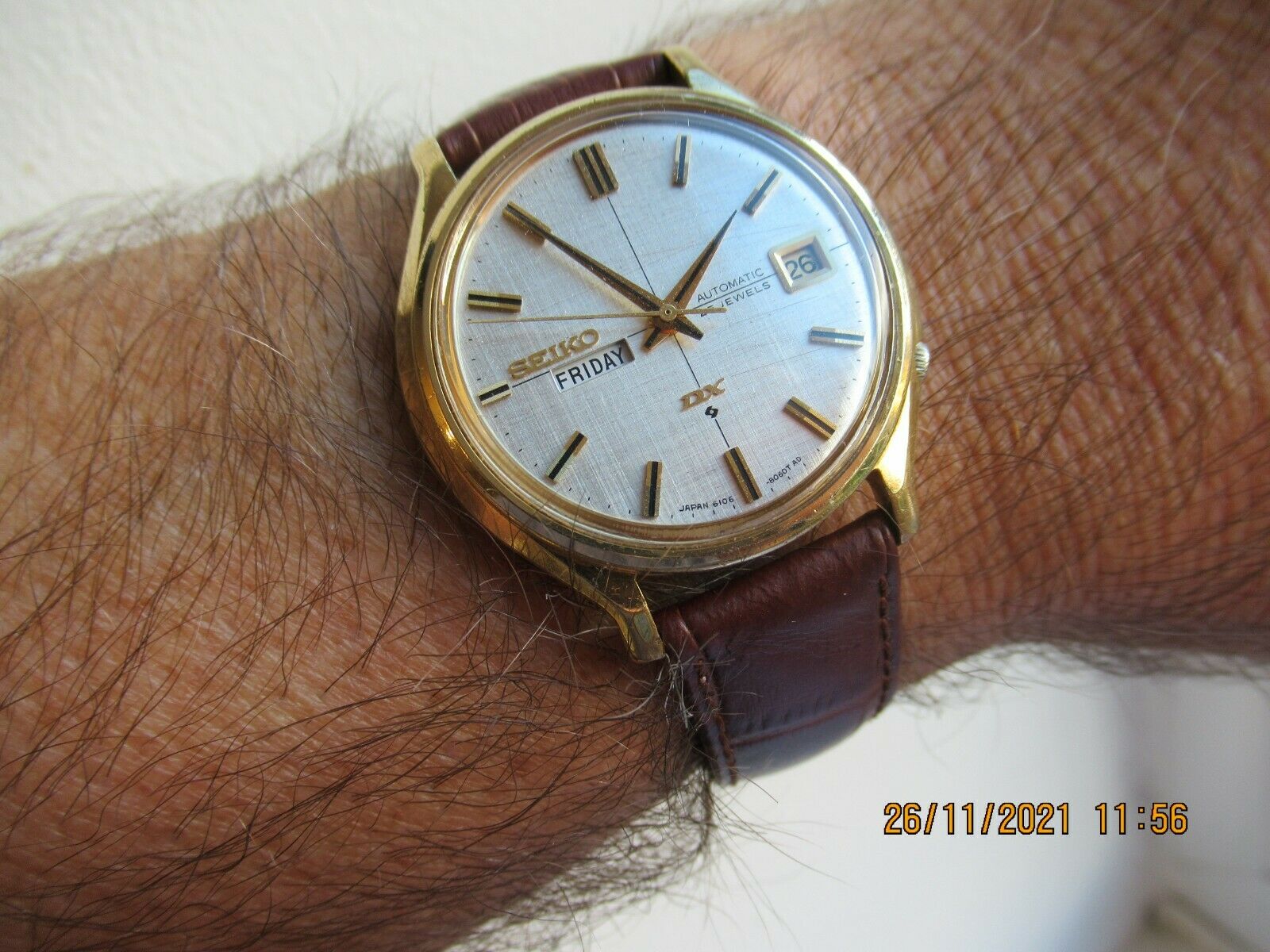 SEIKO DX 6106 8060 SEA LION M110 DAY DATE 25 JEWELS MARCH 1969 NEW