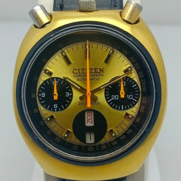 VINTAGE CITIZEN BULLHEAD CHRONOGRAPH AUTOMATIC 67-9020 MEN'S WATCH ...