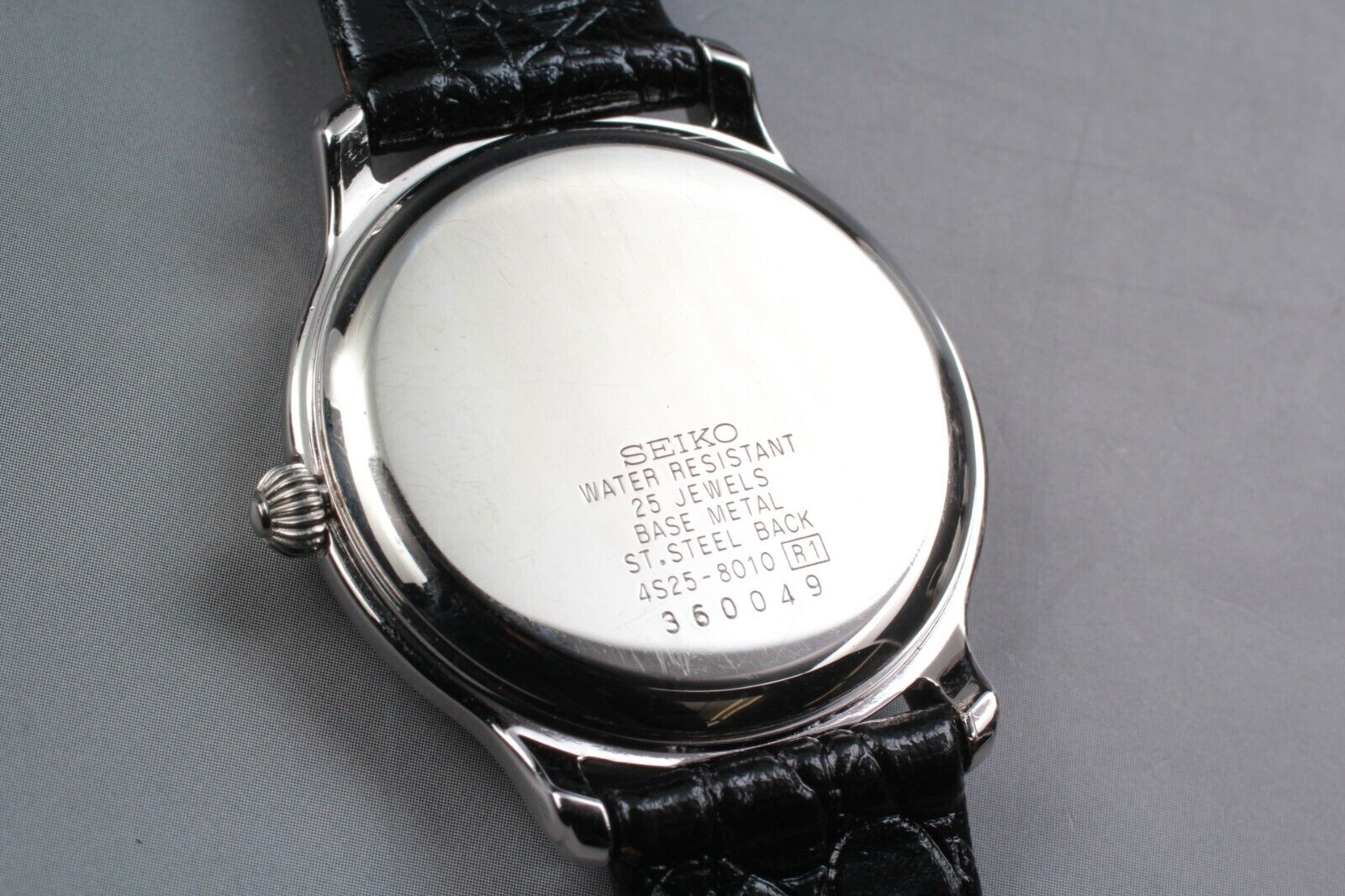 Rare [Near Mint+++] Vintage SEIKO 4S25-8010 25J White Dial Men's
