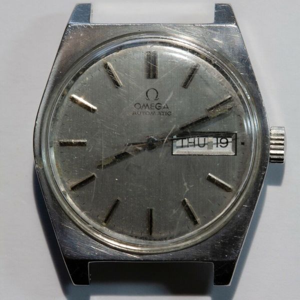 Omega Automatic Day Date Model 1660120 Caliber 1020 42mm x 35mm Stainless Steel WatchCharts