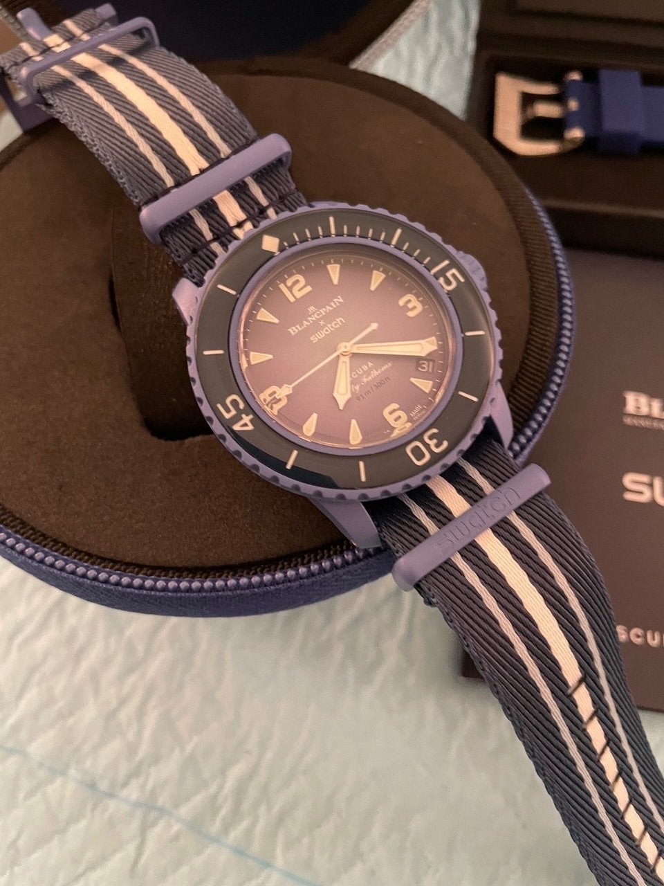 Blancpain Swatch Bioceramic Atlantic Ocean Fifty Fathoms