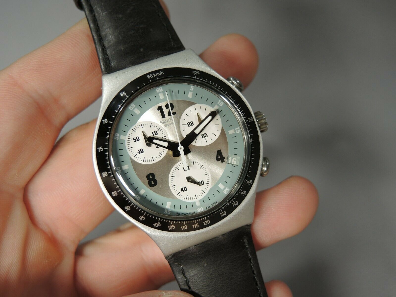 Swatch Irony Watch Chrono OUTBACK YCS4002 Swiss Rare Date 