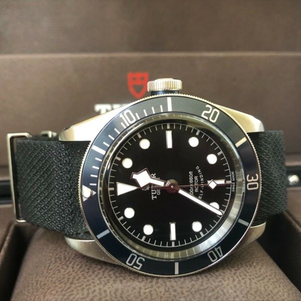 TUDOR BLACK BAY 79220B EXCELLENT CONDITION BOXES/CARD BLUE BEZEL 2 ...