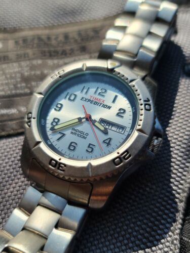 Timex Expedition Indiglo Men s Watch Stainless Steel T46601 WR100M