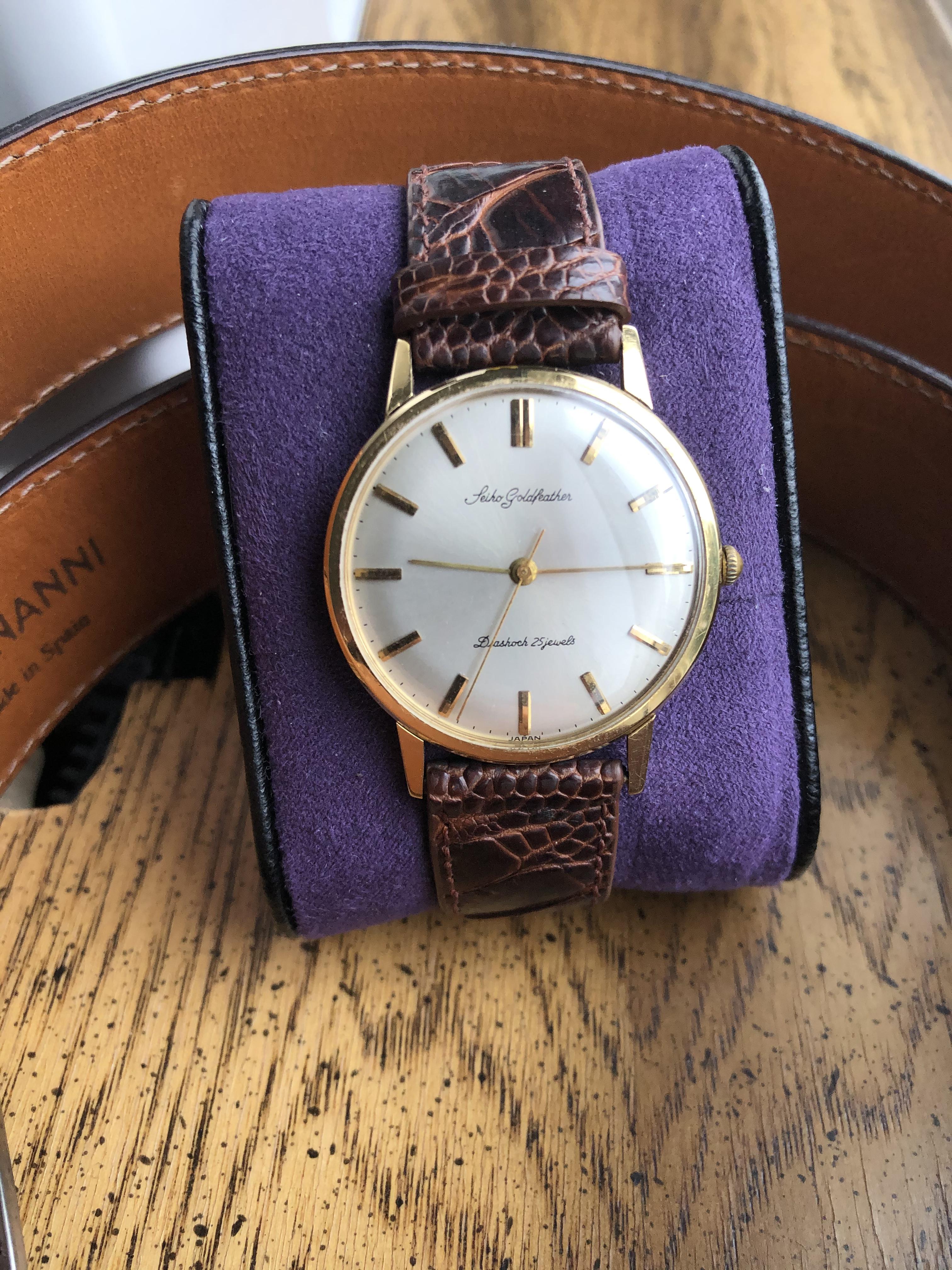 Seiko goldfeather 18k hot sale