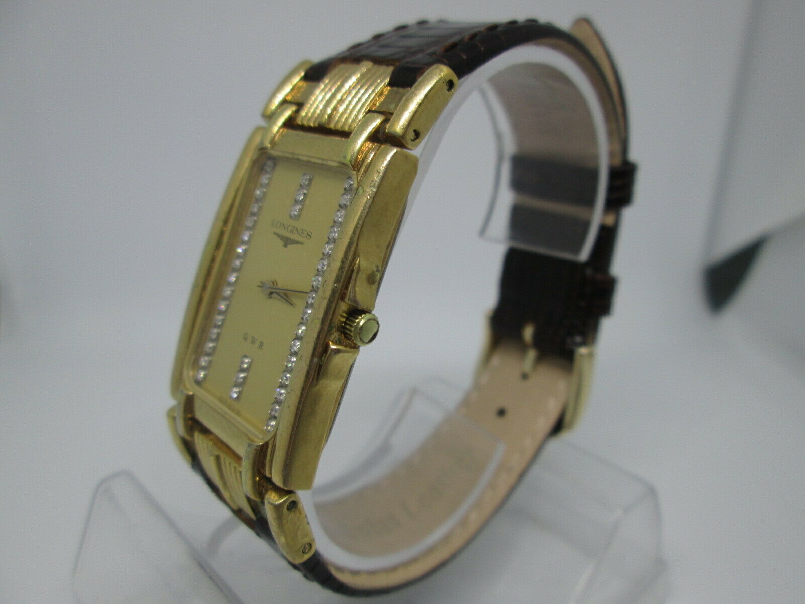 VINTAGE LONGINES QWR GOLDPLATED QUARTZ MENS DRESS WATCH VINTAGE LONGINES QWR GOLDPLATED QUARTZ MENS DRESS WATCH