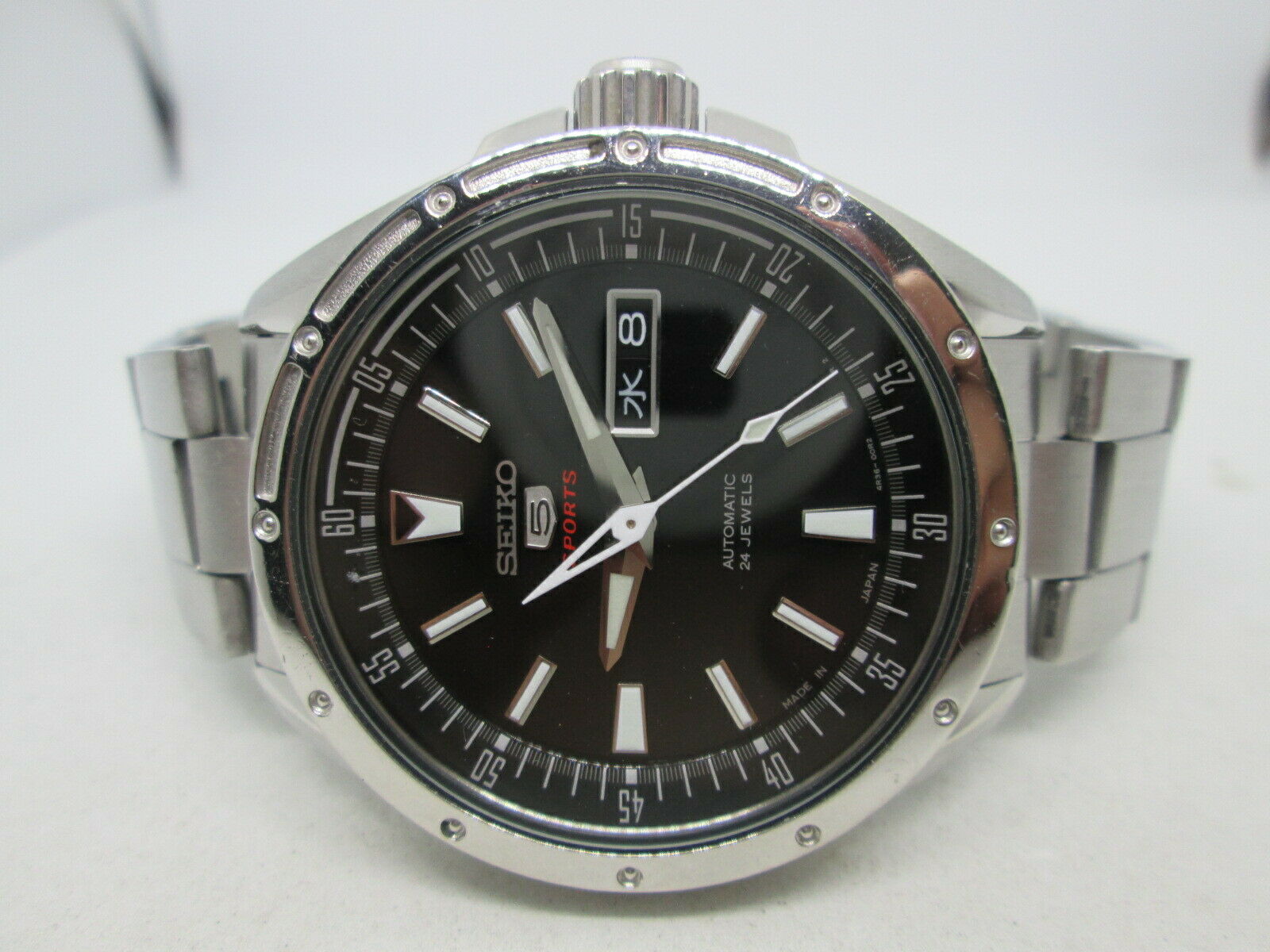 SEIKO 5SPORT 4R36-00E0(SRP517J1)44mm DAYDATE STAINLESS STEEL