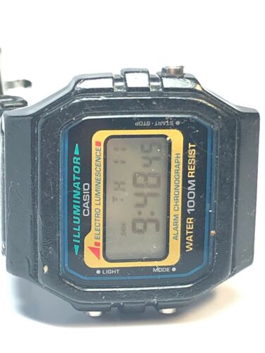 Vintage Casio W-741 watch (1572) Alarm Chronograph 100 M Rare