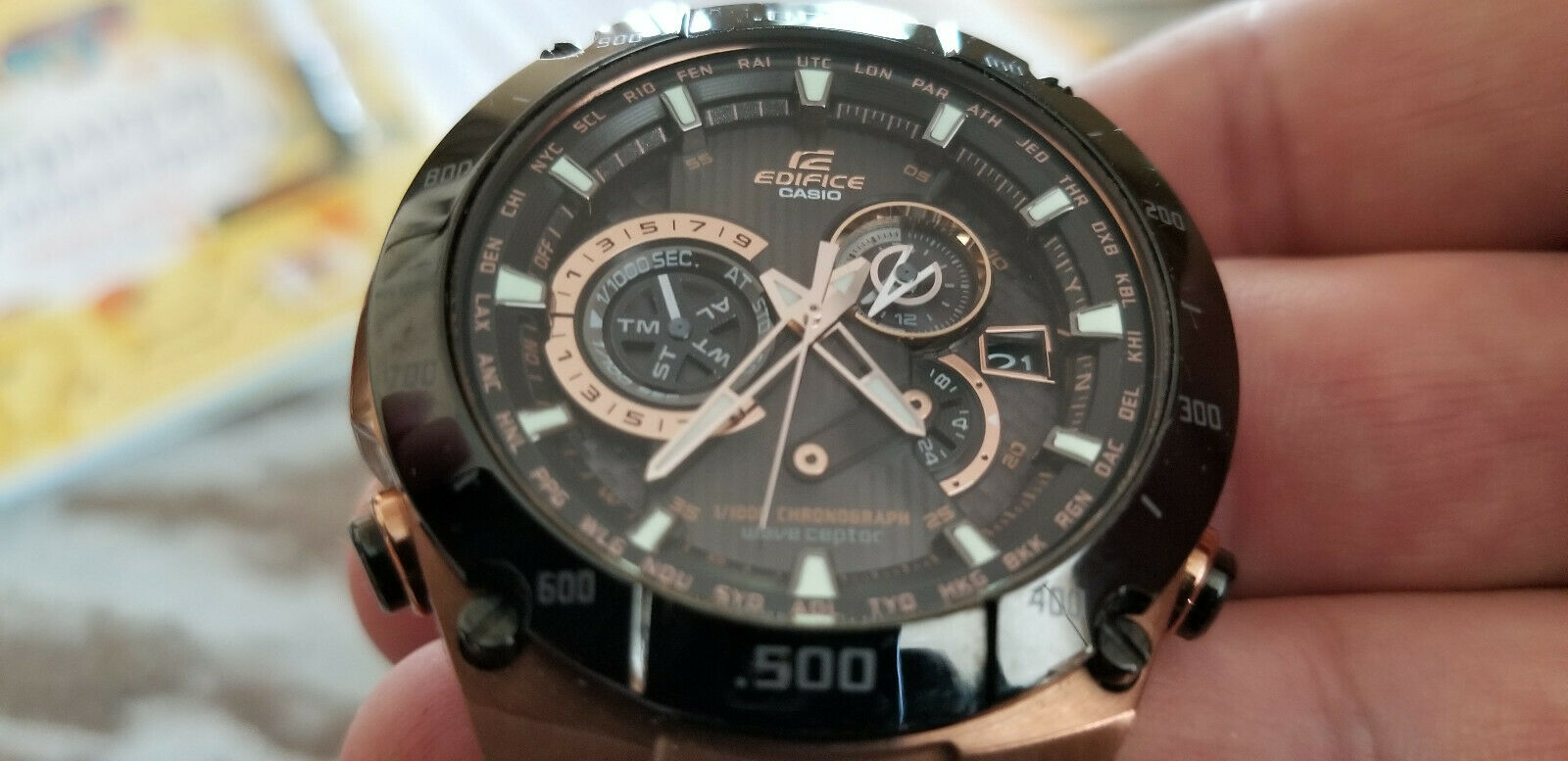 Casio Edifice 5122 EQW M1100 Rose Gold WatchCharts Marketplace