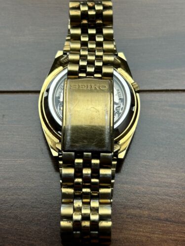 Seiko 5 SNXZ16 Gold DateJust Day Date Fluted 37mm Men's Automatic