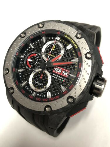 Giorgio Piola G5 Men Carbon Black Sport Chrono Automatic Limited Edition Watch WatchCharts