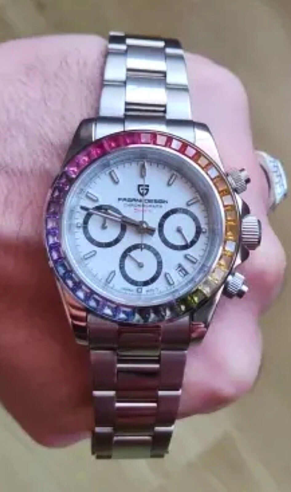 Pagani Design 1644 Orologio da polso da uomo, movimento al quarzo VK63