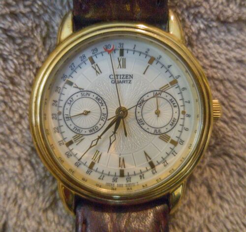 Rare Citizen Multi-function 6355-G31191 TA Men's Quartz. NO