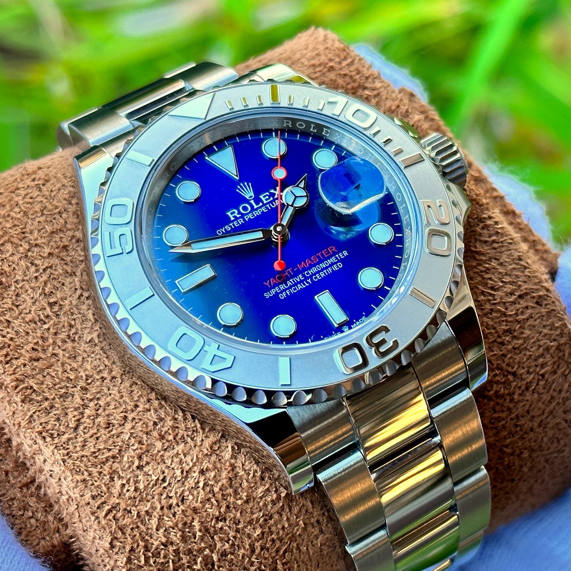 Rolex yacht master 40 best sale blue dial