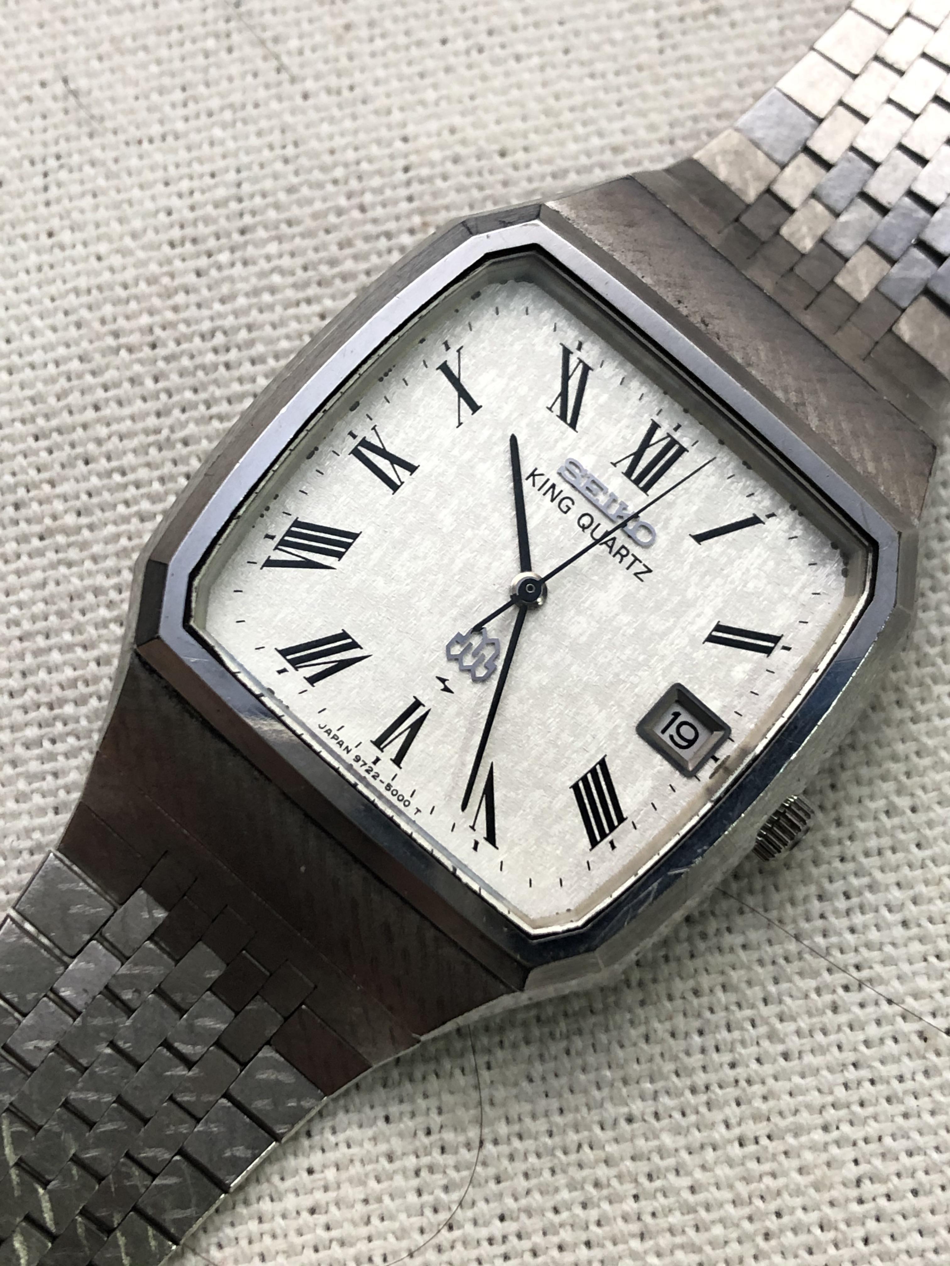 WTS] Seiko King Quartz 9722-5000 Double Quartz Texture Case and