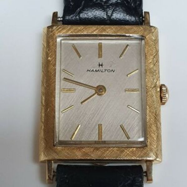 Vintage Hamilton 14CT Gold Tank Watch Case by DiVincenzo and Arienti