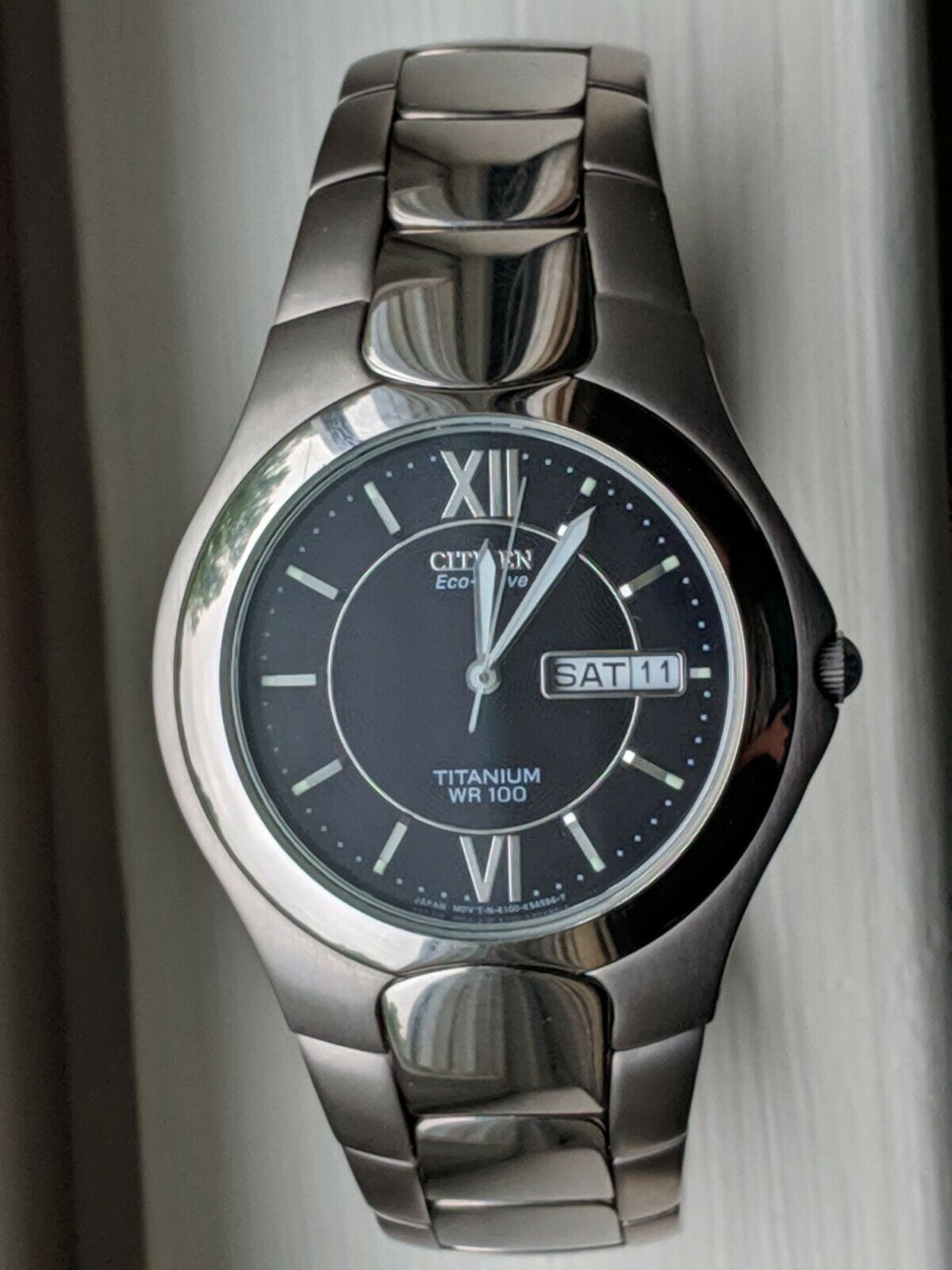 Citizen eco drive 2024 wr 100 titanium