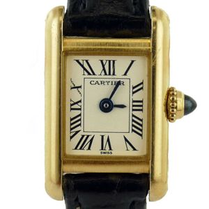 Cartier Tank Louis Mini 18K Yellow Gold Diamond Ladies Watch 1360