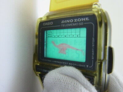 Casio Databank Calculator Watch DBC-63 Dino Zone Dinosaur Society 