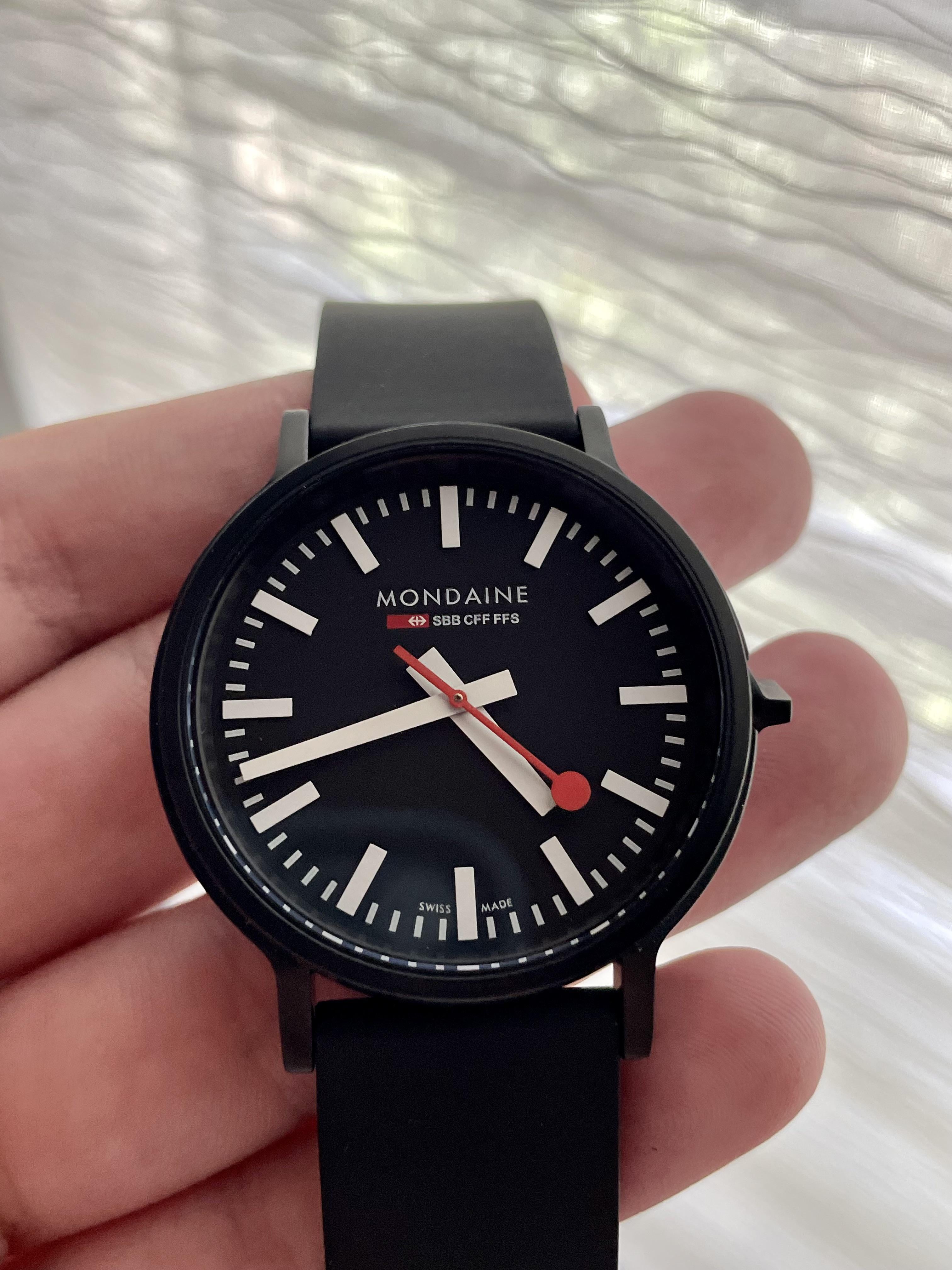 MONDAINE モンディーン Stop2go Black Watch - 時計