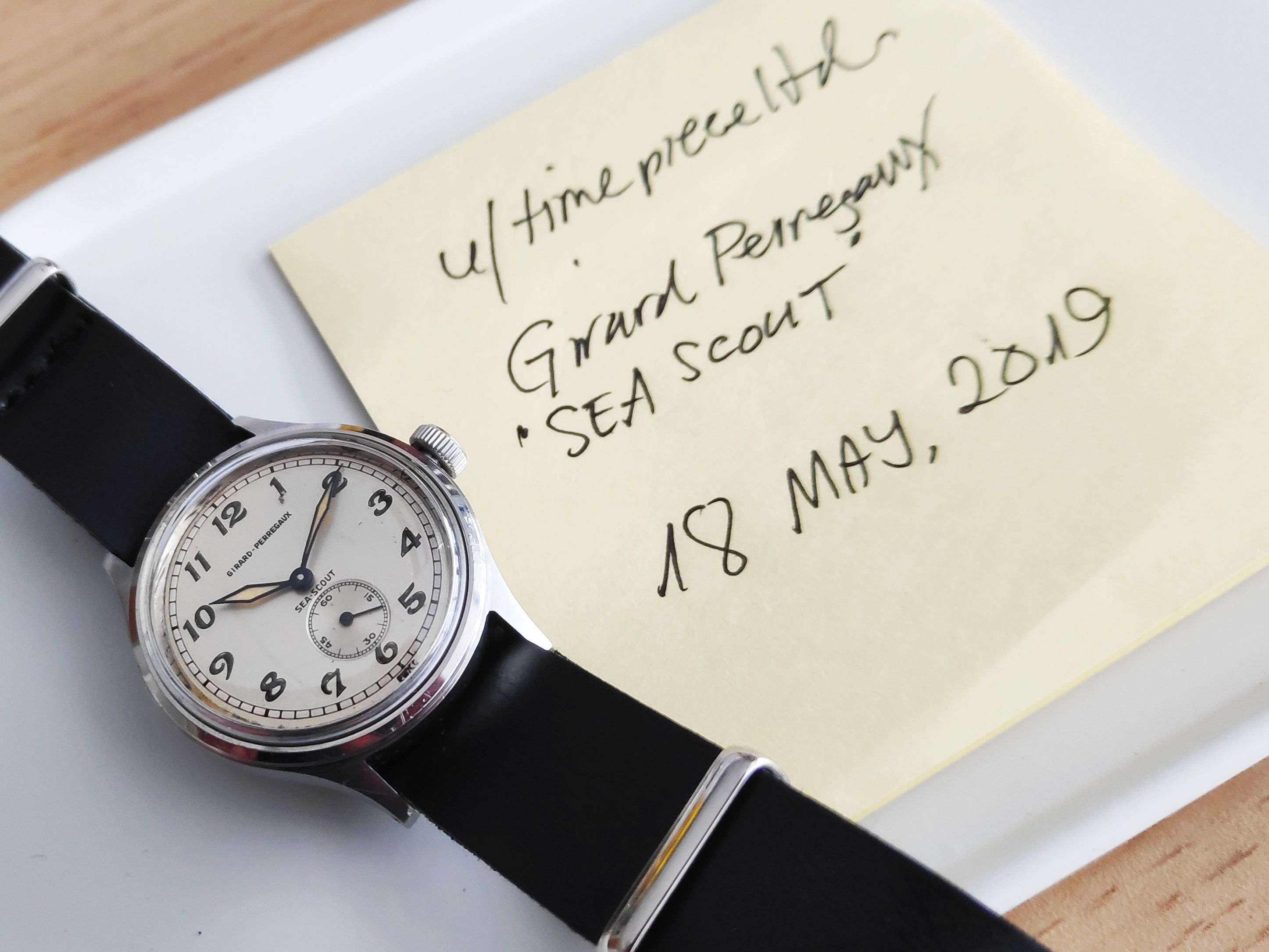 WTS 40s GIRARD PERREGAUX Sea Scout Bumper Automatic Gents