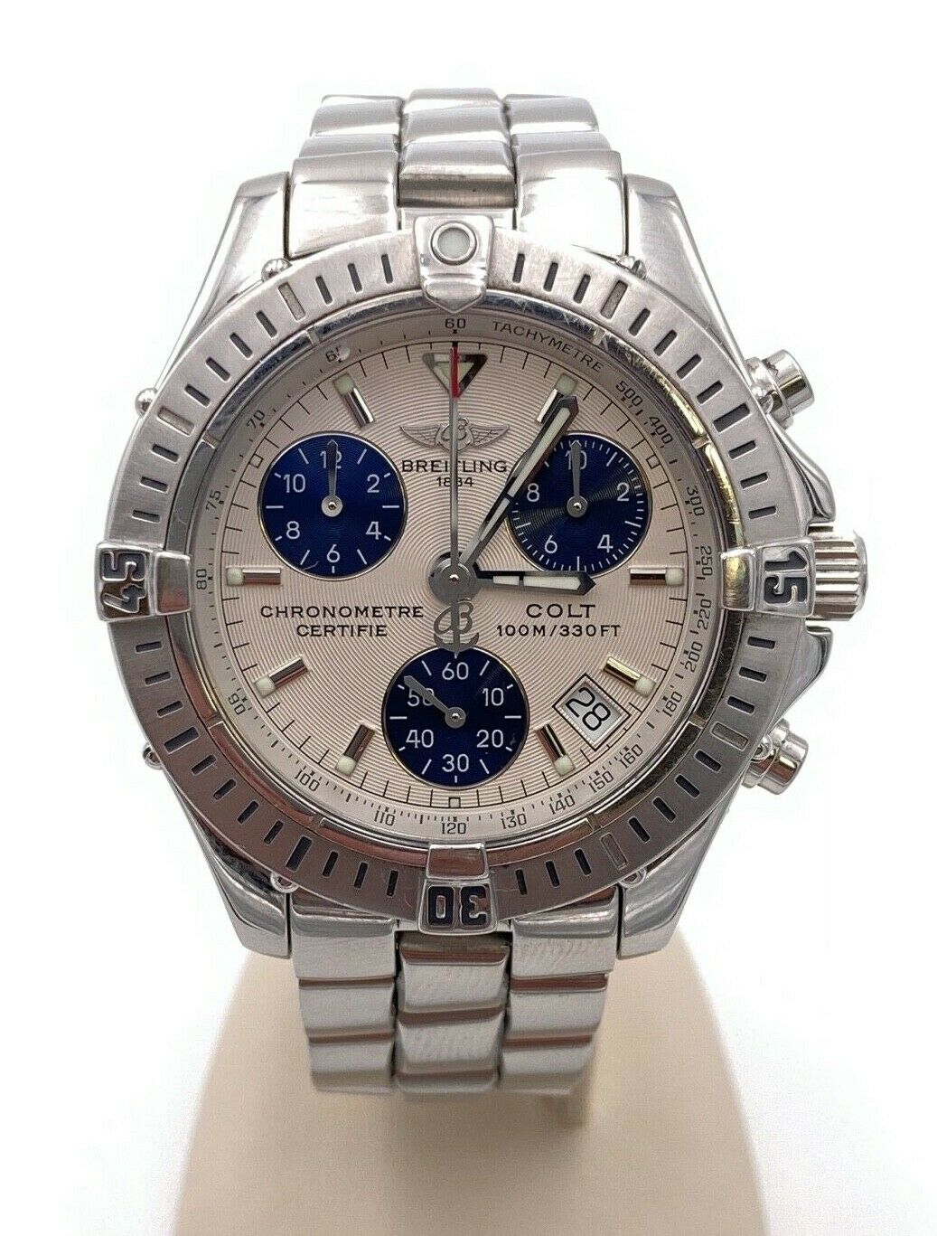 Breitling Colt S.S. Chronograph Quartz Watch A73350 38.5 mm
