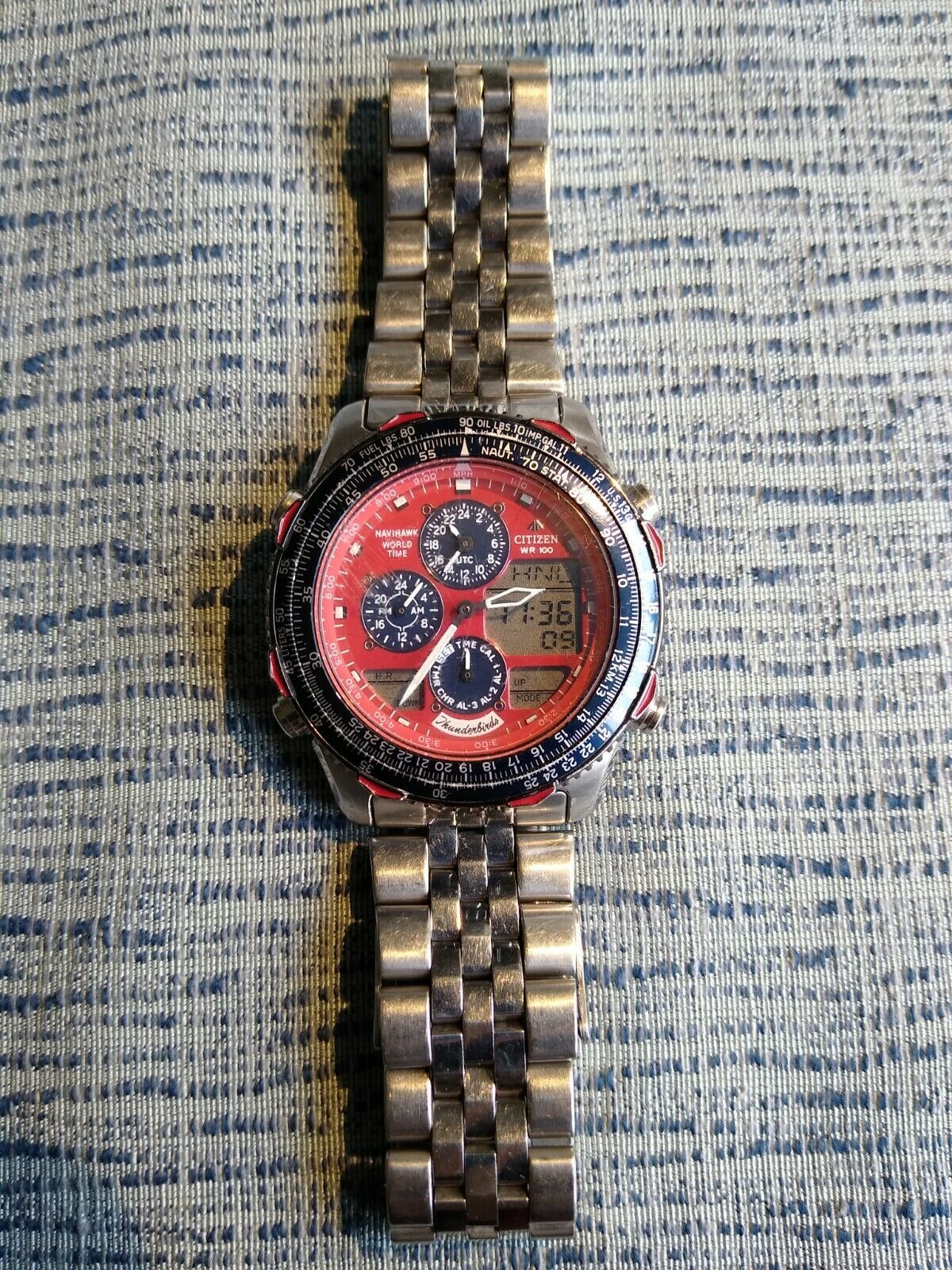Citizen Navihawk Thunderbirds Watch C300-Q01709 TA 960675 GN-4-S