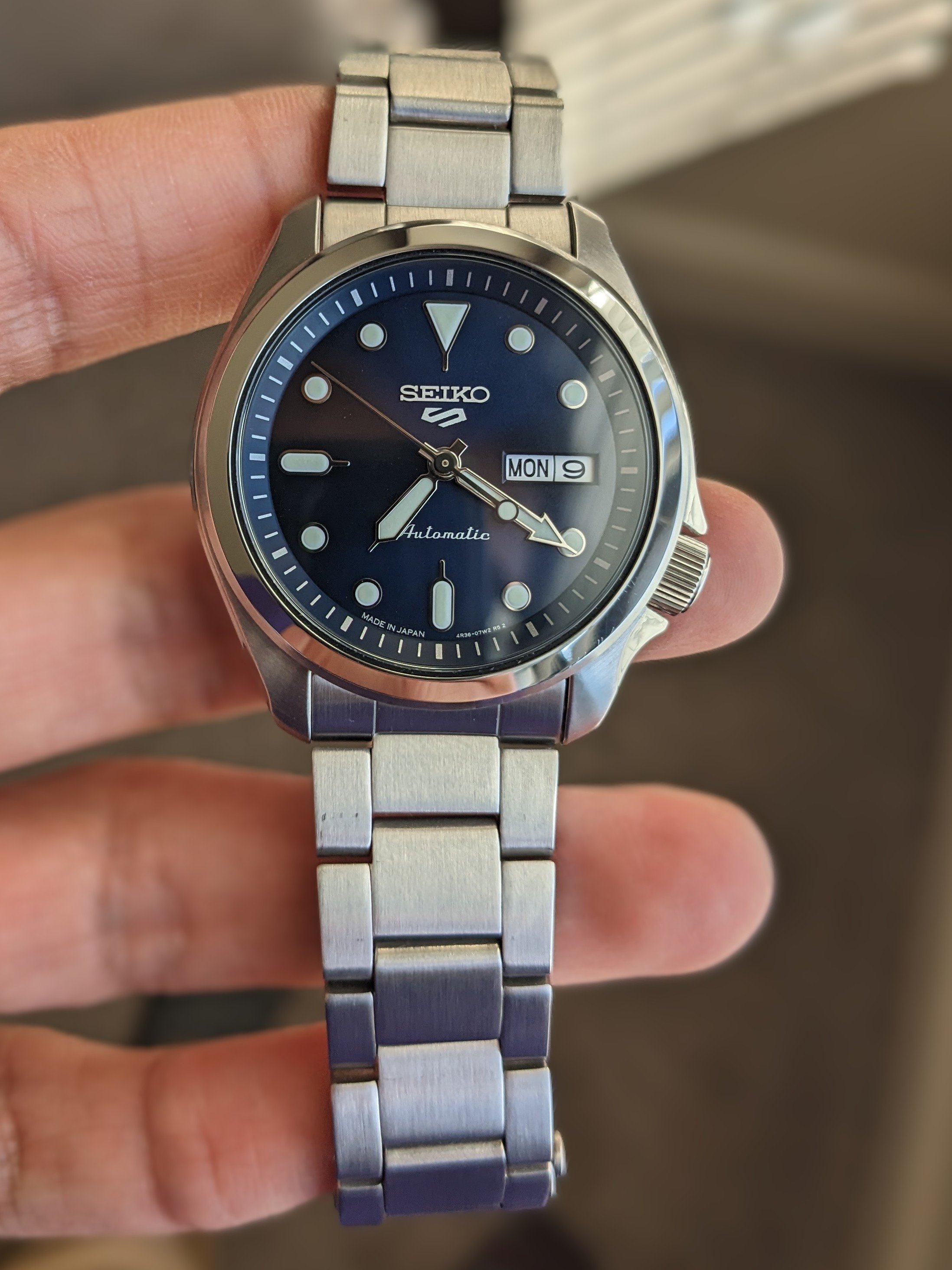 125 USD] Seiko Srpe53 -- blue dial DressKX | WatchCharts