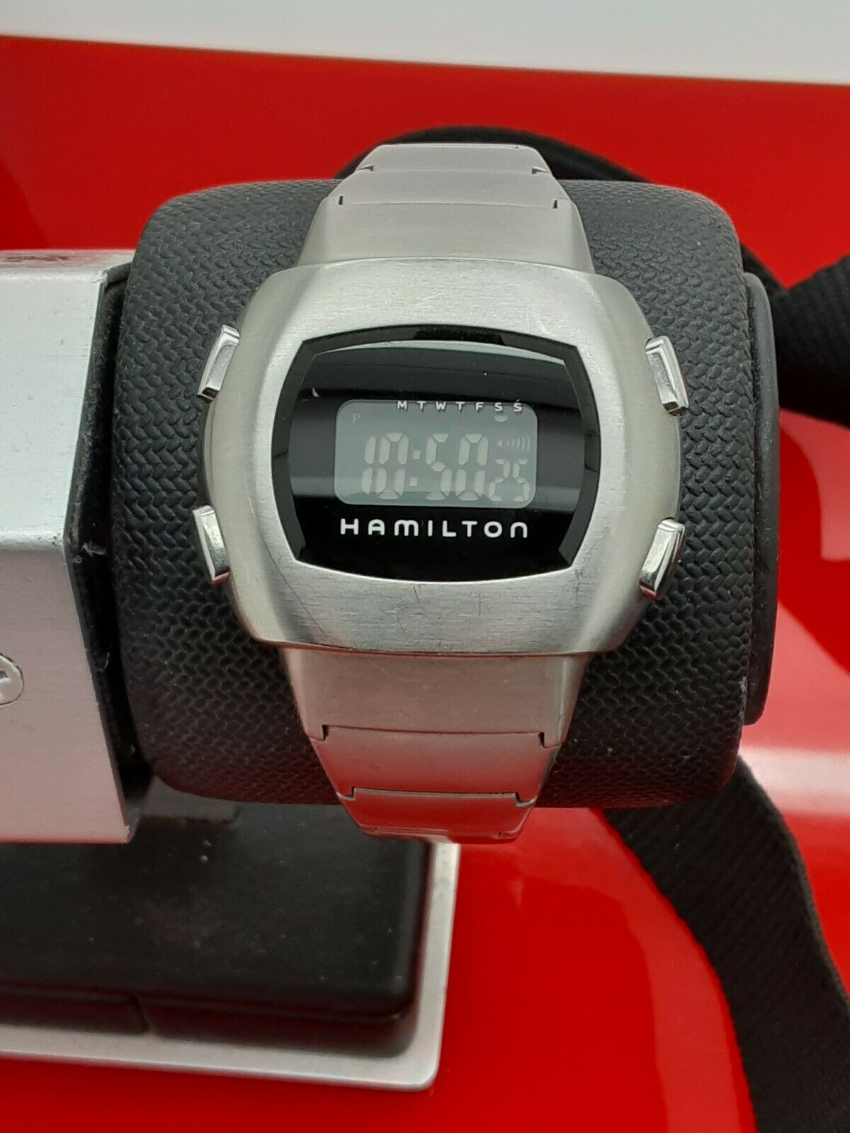 HAMILTON MAN IN BLACK 121130 PULSAR P3 DIGITAL MEN'S WATCH MIIB
