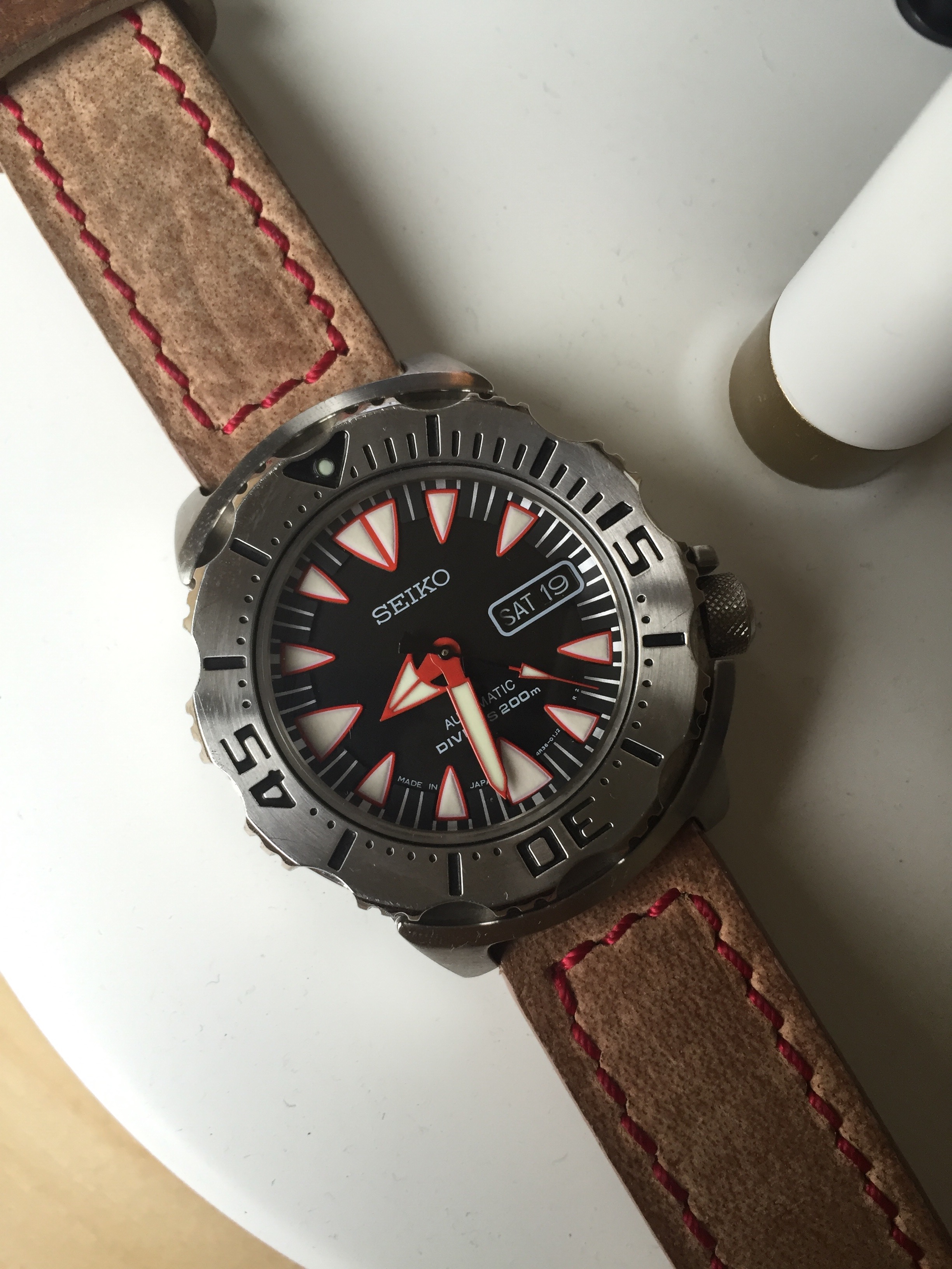 Seiko 2nd Generation Black Monster SRP313