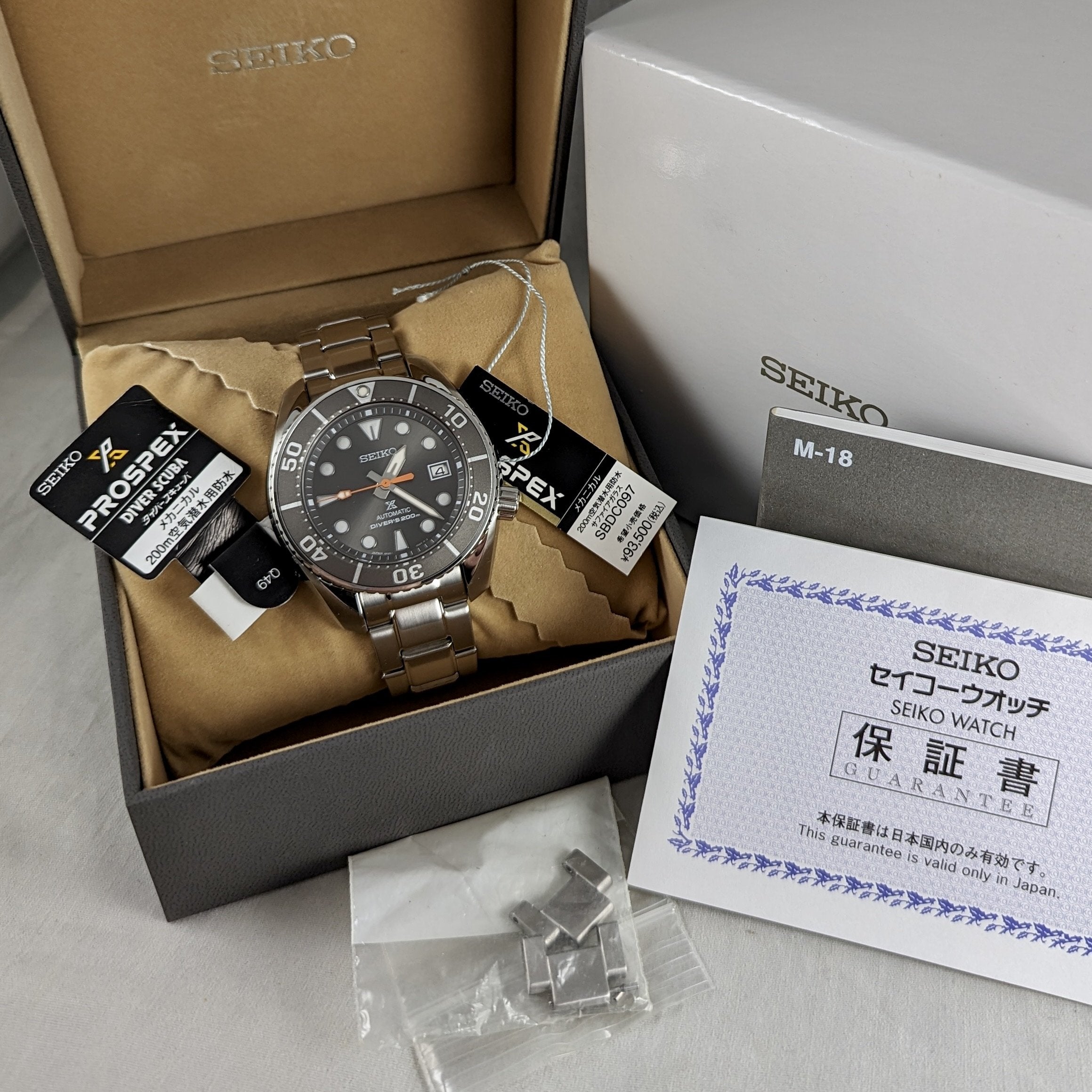 Seiko Sumo SBDC097 JDM Anthracite Grey Dial - Full Set [$450 USD] |  WatchCharts Marketplace