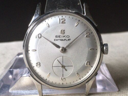 Vintage SEIKO Hand Winding Watch EXTRA FLAT Cal.10B 15J 1950s