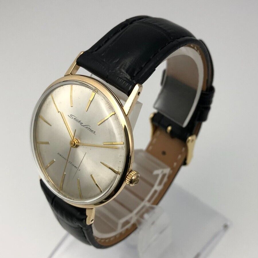 Vintage 1961 SEIKO LINER J14069 Hand-winding 14K GOLD FILLED 23Jewel Japan  #1235 | WatchCharts Marketplace