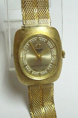 Vintage LONGINES Electra DeLuxe 23 Jeweled Mens Watch Running