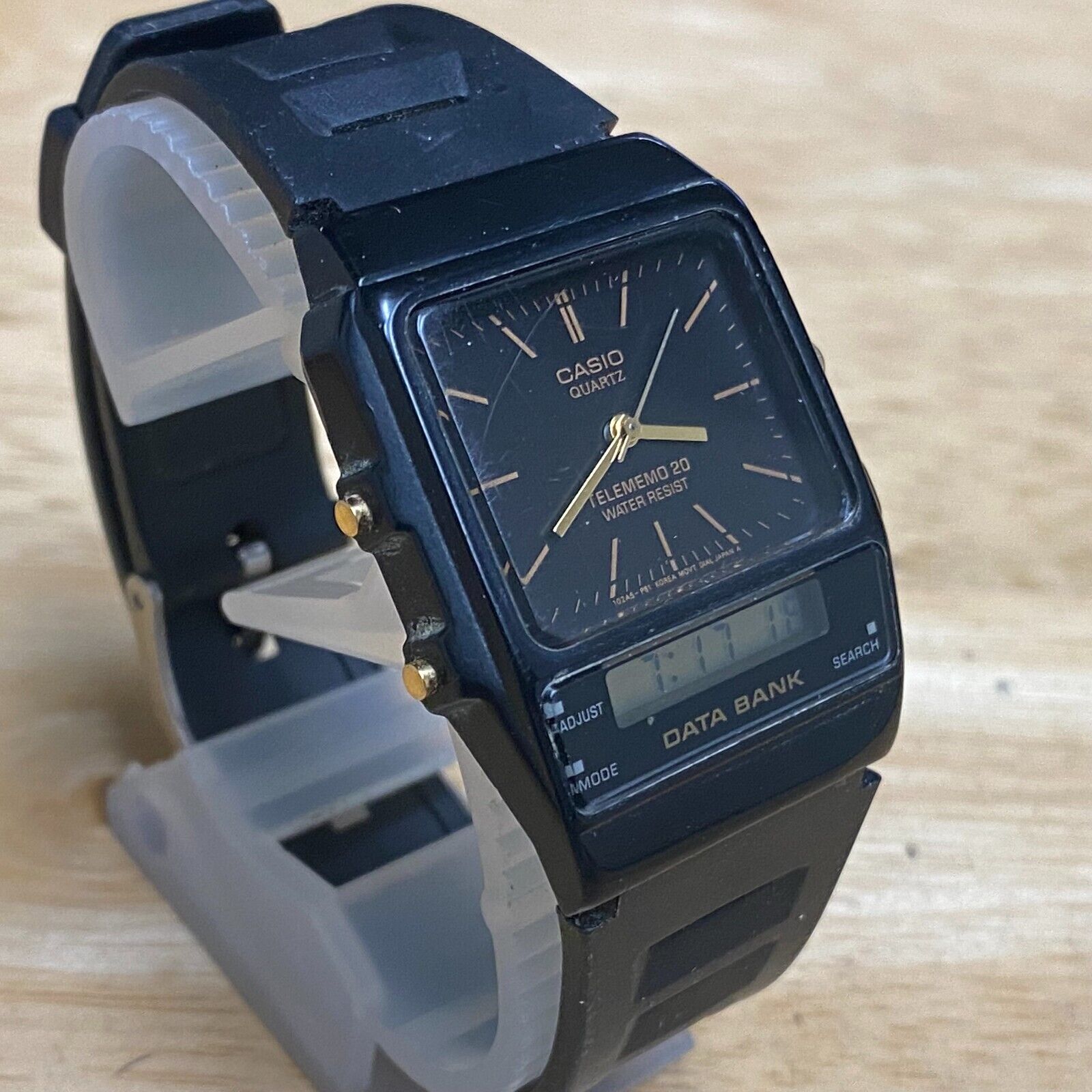 Vintage CASIO AB-10W Data Bank Men Analog Digital Quartz Chrono Vintage CASIO AB-10W Data Bank Men Analog Digital Quartz Chrono