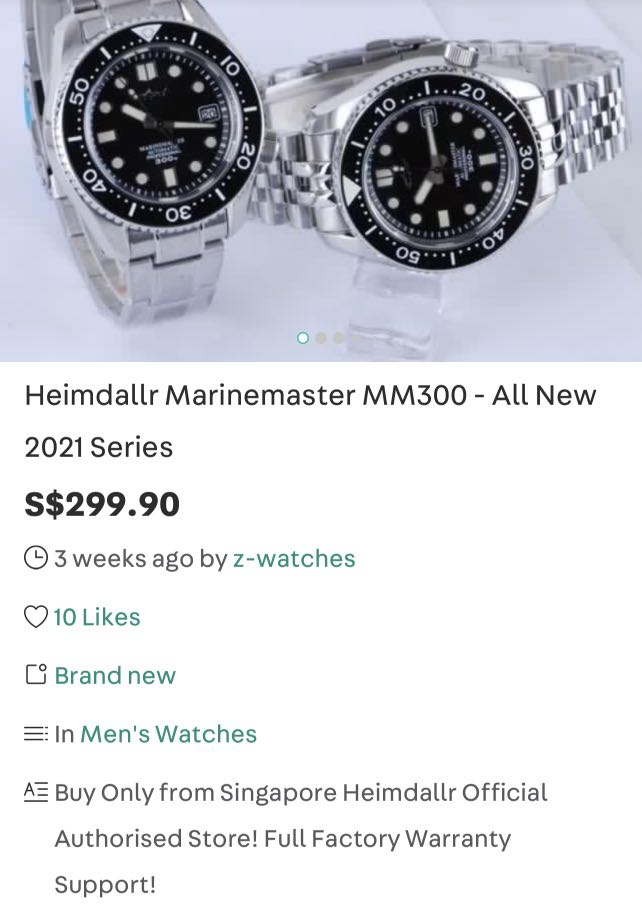 HEIMDALLR マリンマスタ－MM300 カスタム NH35A HEIMDALLR マリンマスタ－MM300 カスタム NH35A メンズ