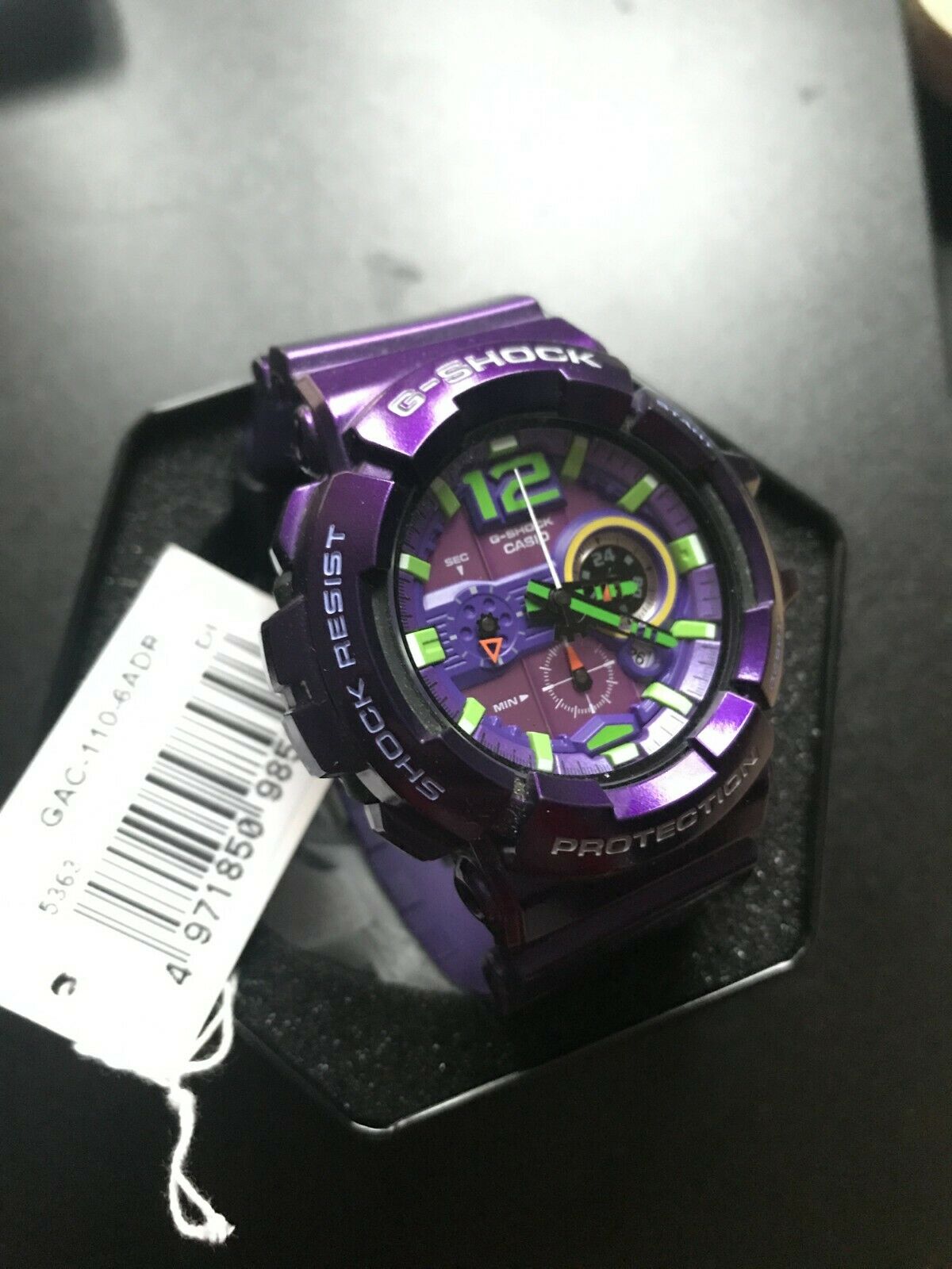 RARE Casio G-shock GAC-110-6ADR Evangelion First Unit Color