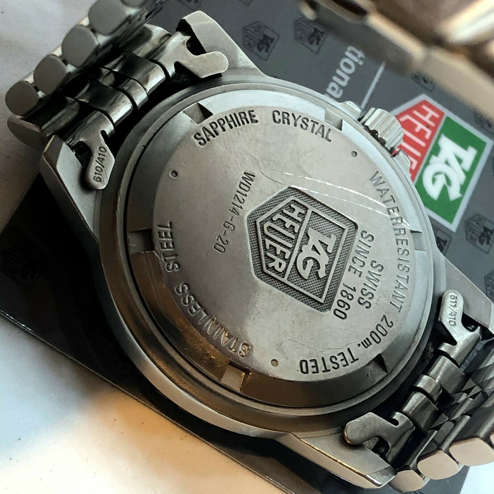 VINTAGE TAG HEUER DIVER QUARTZ REF WD1214 G 20 COLLECTABLE 36