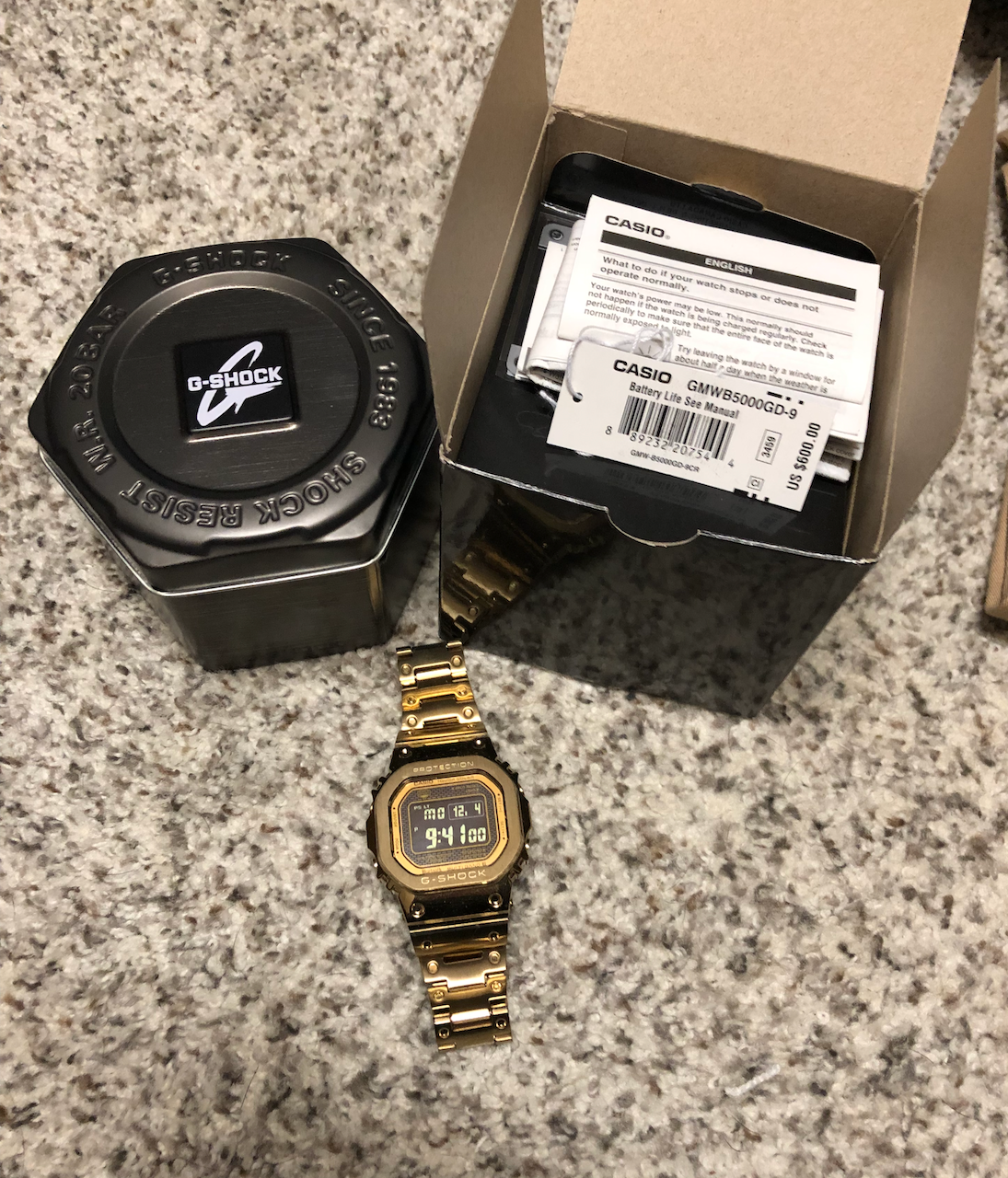 Casio G-Shock GMW-B5000GD-9 Full Metal Gold 