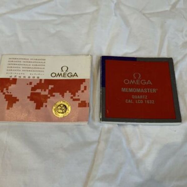 Omega Memomaster Cal. LCD 1632 Watch Manual Guarantee Instructions