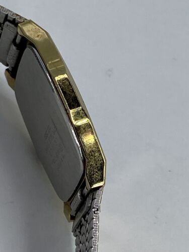 Seiko Mens 7430-5030 Quartz Watch Gold Tone VINTAGE Japan