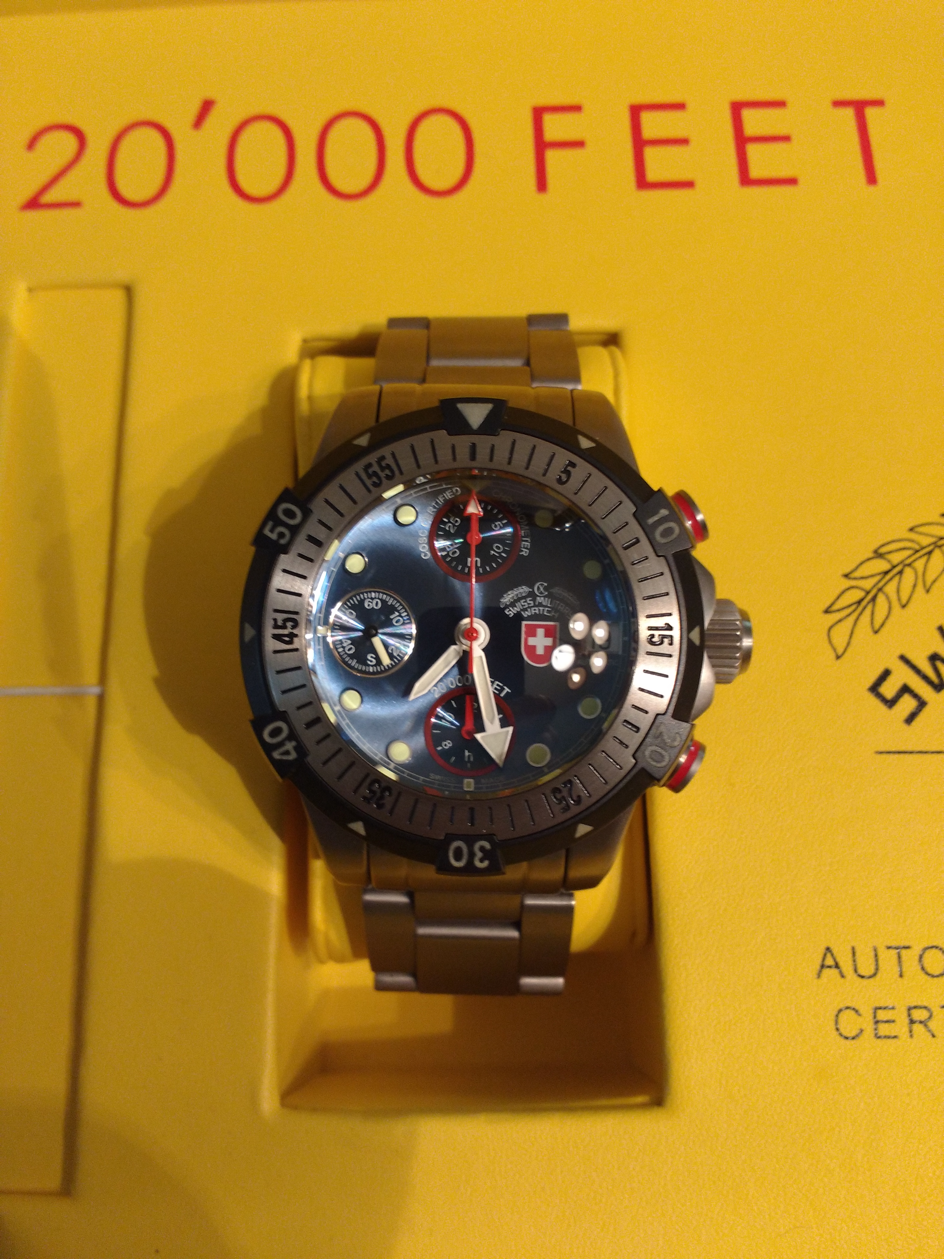 Cx swiss military outlet watch 20 000 feet